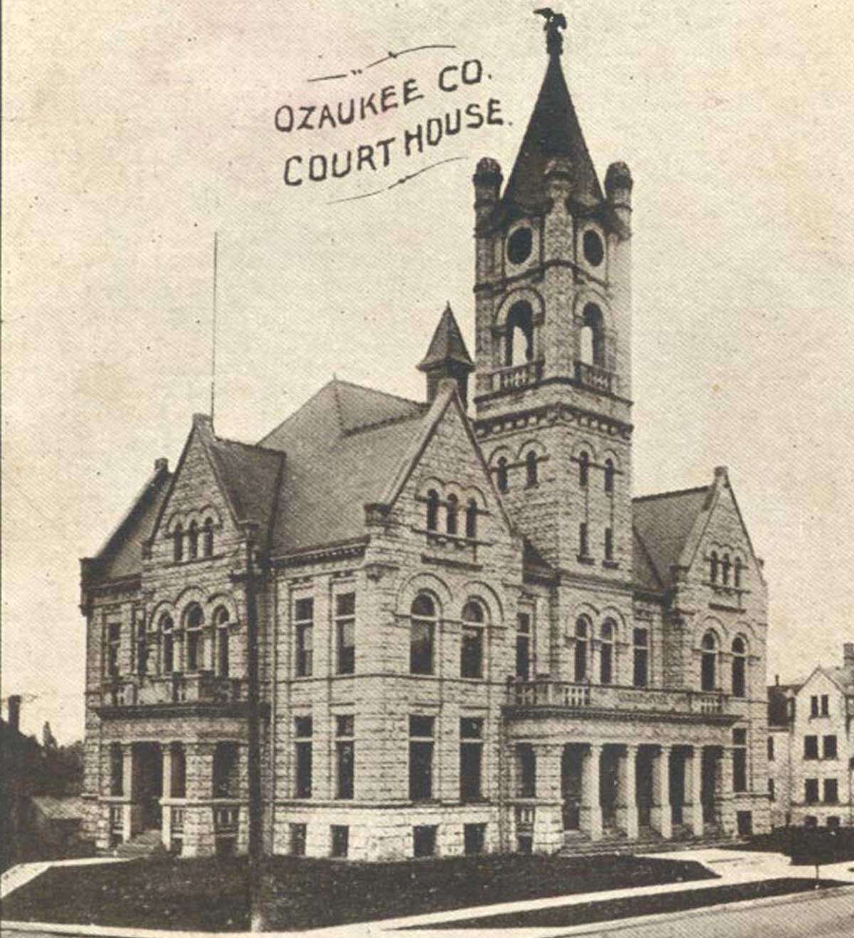 courthouse-bw Ozaukee County Courthouse