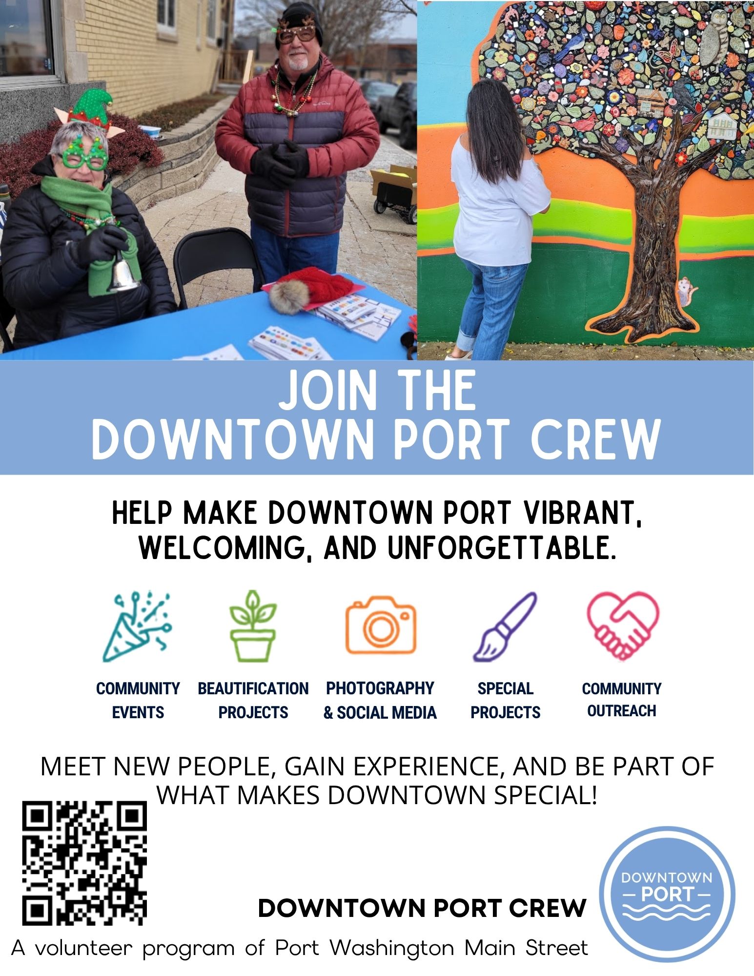 Downtown Port Washington Wisconsin Volunteer Program