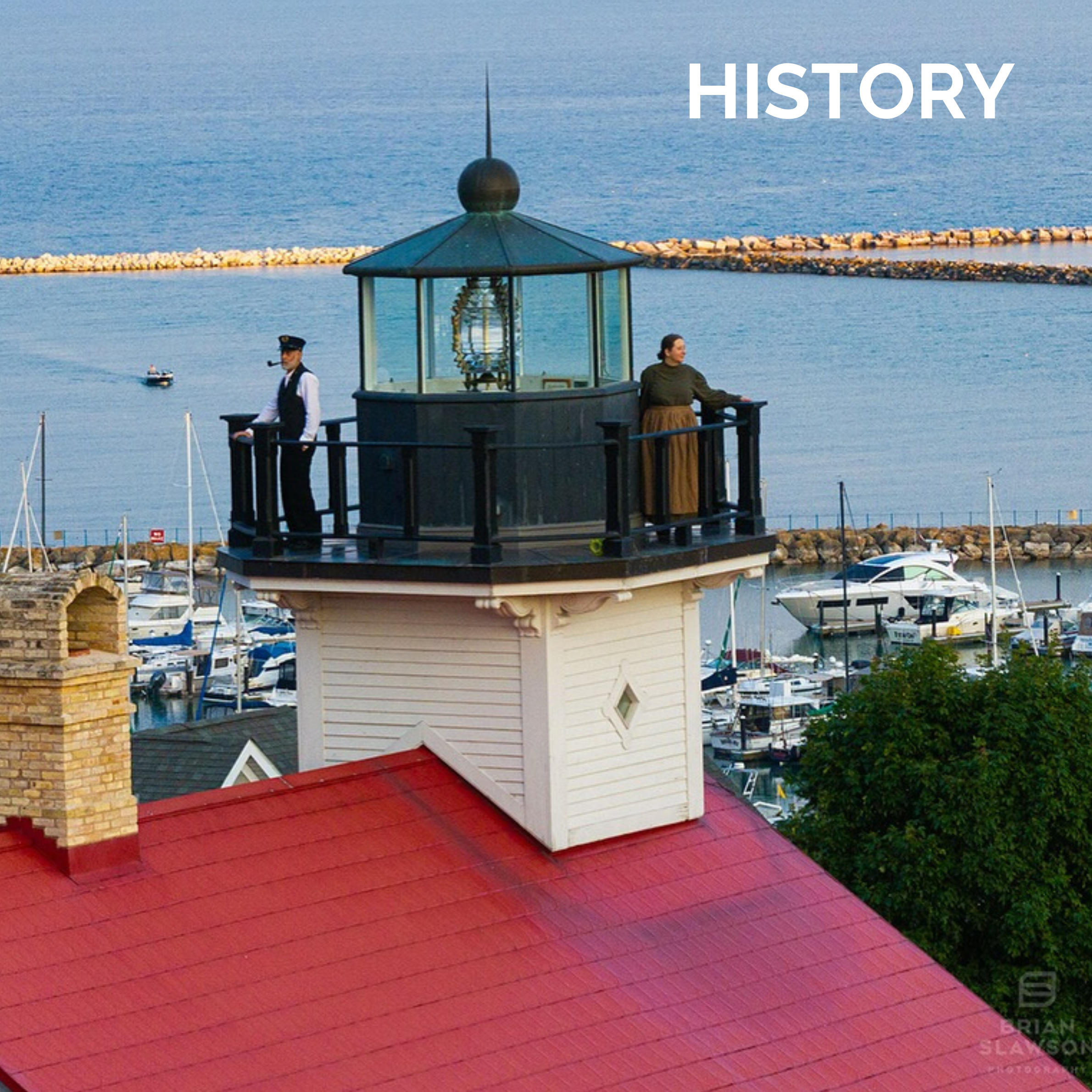 1860 LIght Station with Lightkeepers