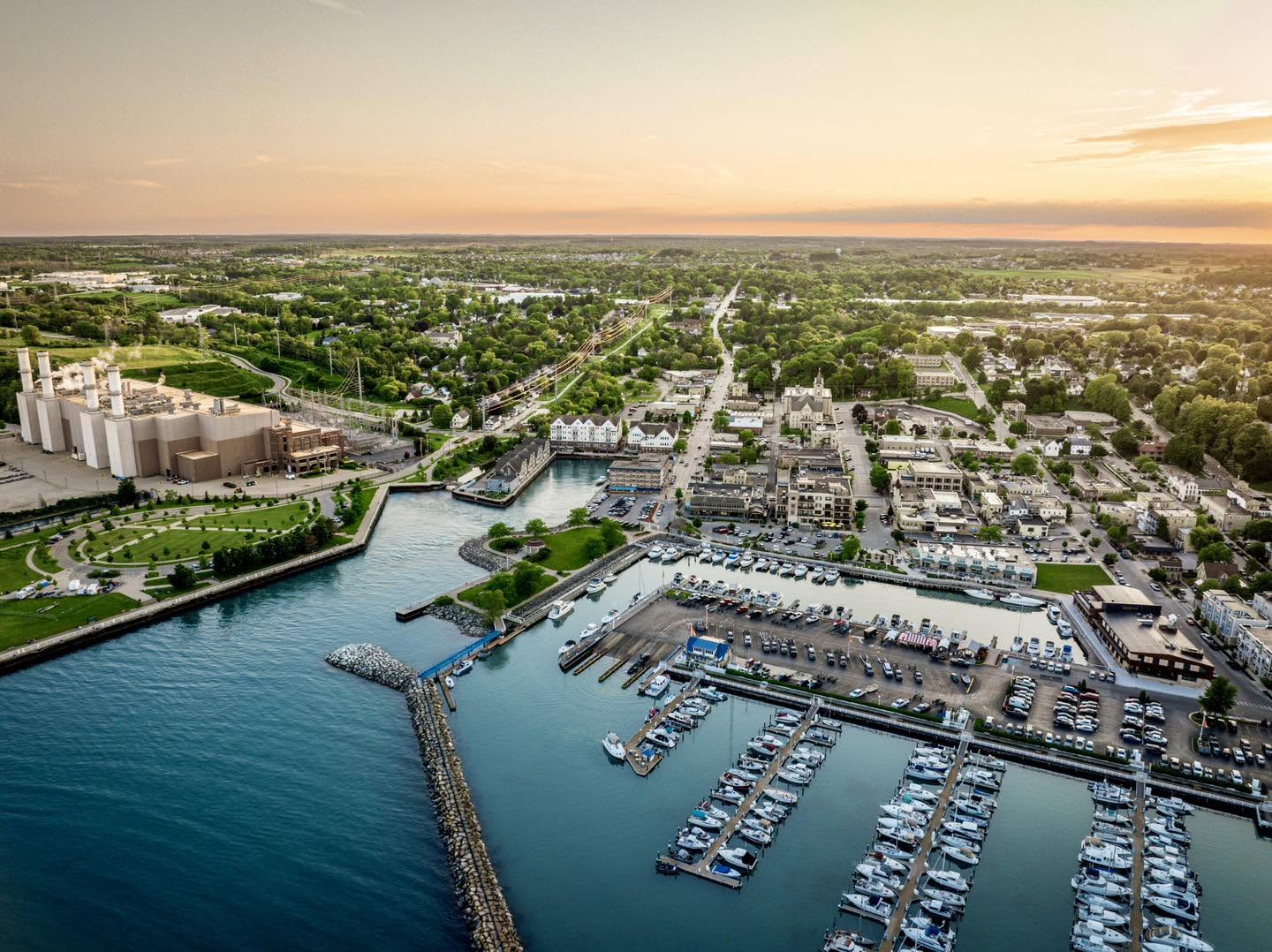 Aerial view of Port Washington