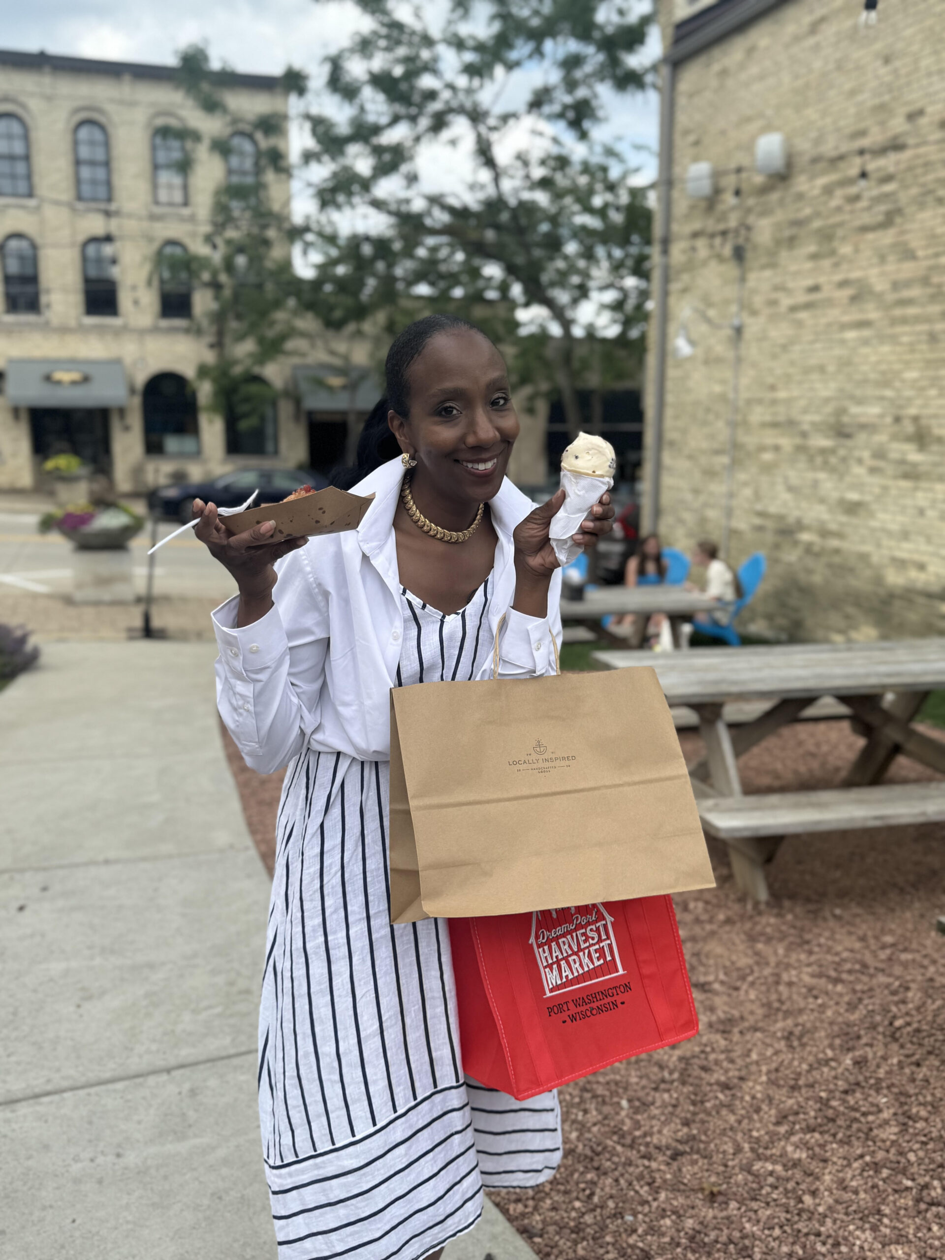 BTS What's Brewing 4 Anchor Stephanie Brown of What's Brewing Wisconsin at Frankie's Ice Cream