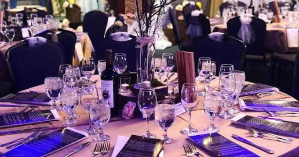 Lepanto Banquet Hall wedding tablescape