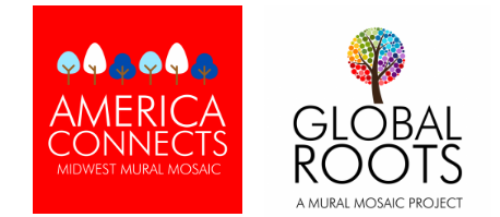Global Roots logo Mural Mosaic Global Roots logo