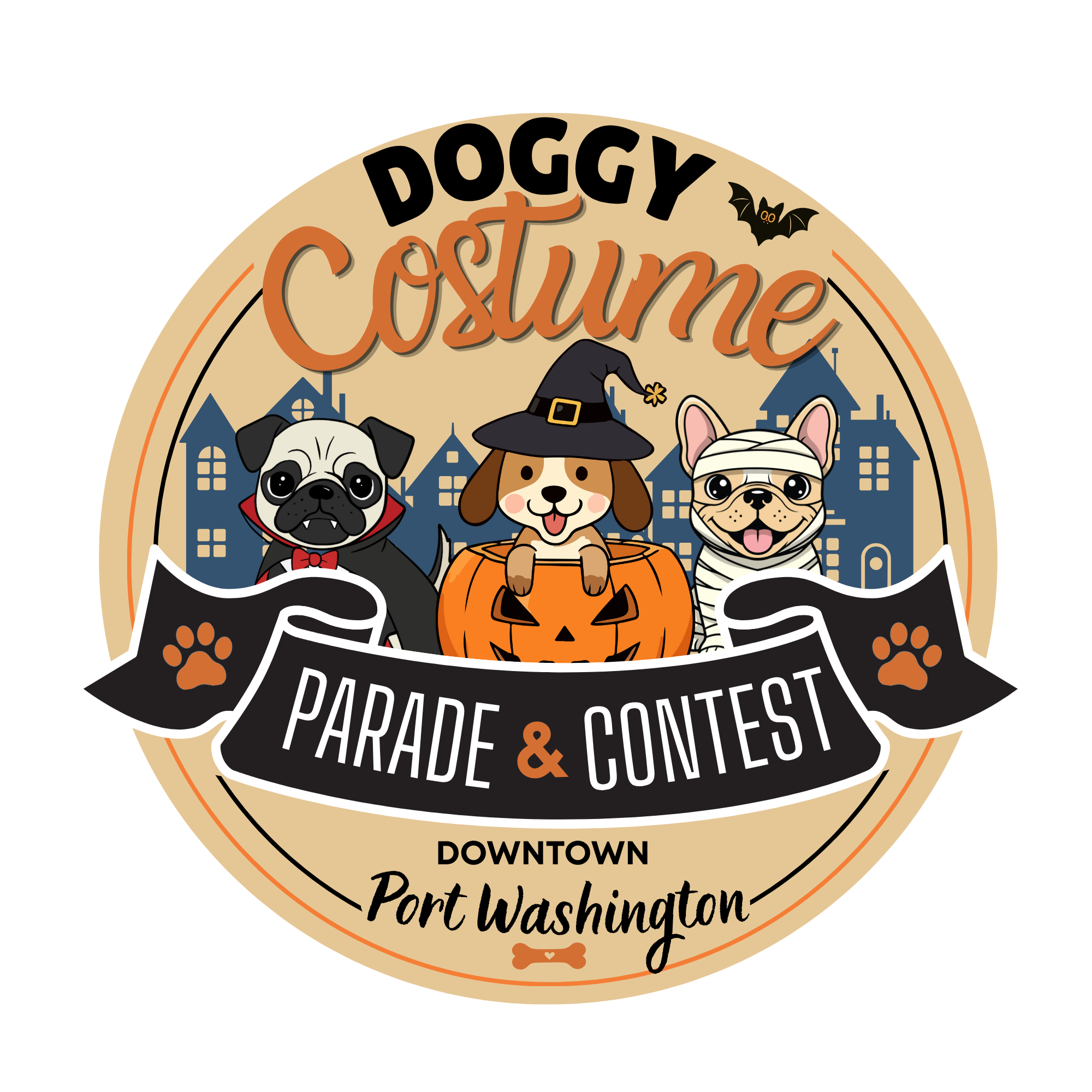 Logo Doggy Costume Parade & Contest Dog Costume Contest,