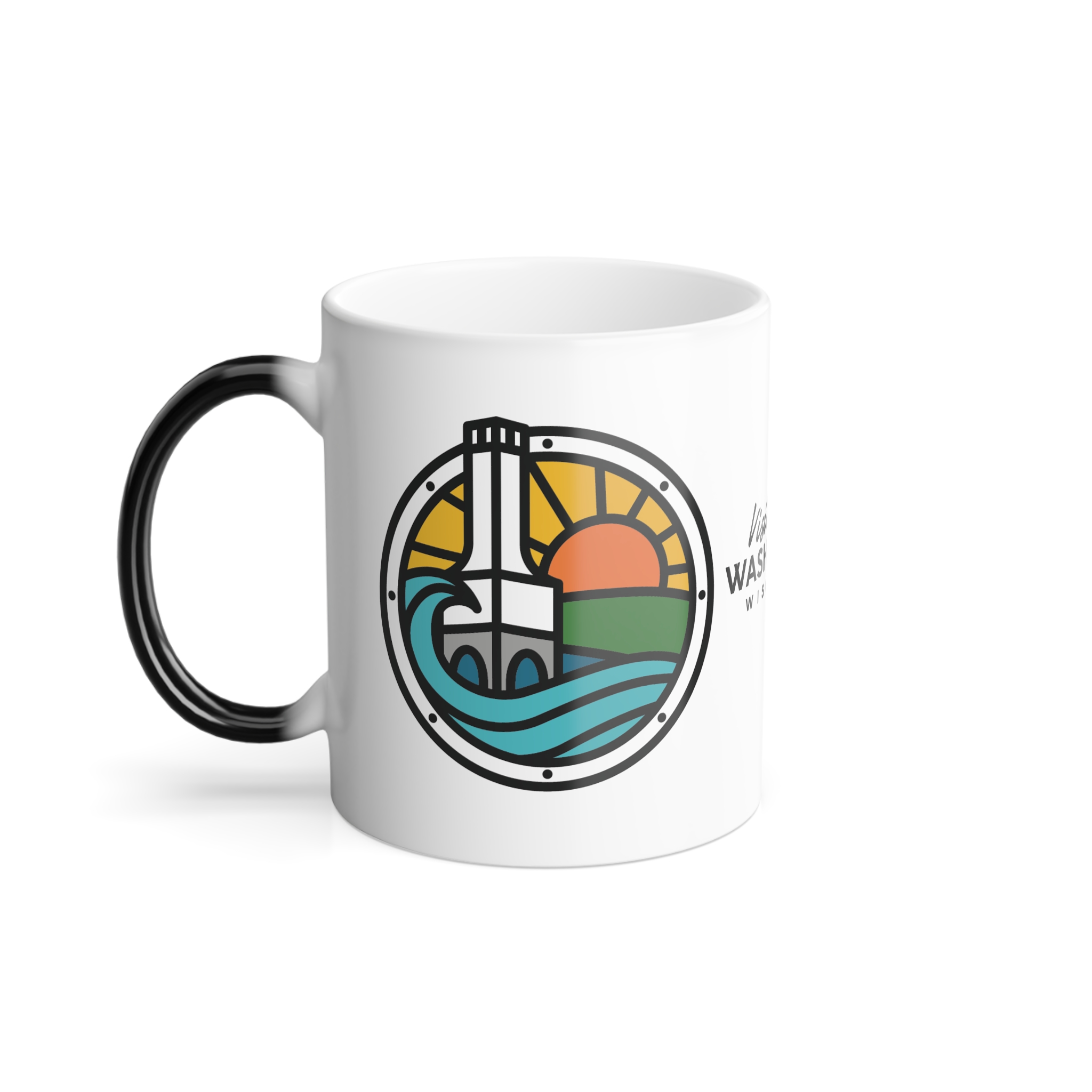 Visit Port Washington Wisconsin Heat-Sensitive Coffee Mug - Image 4