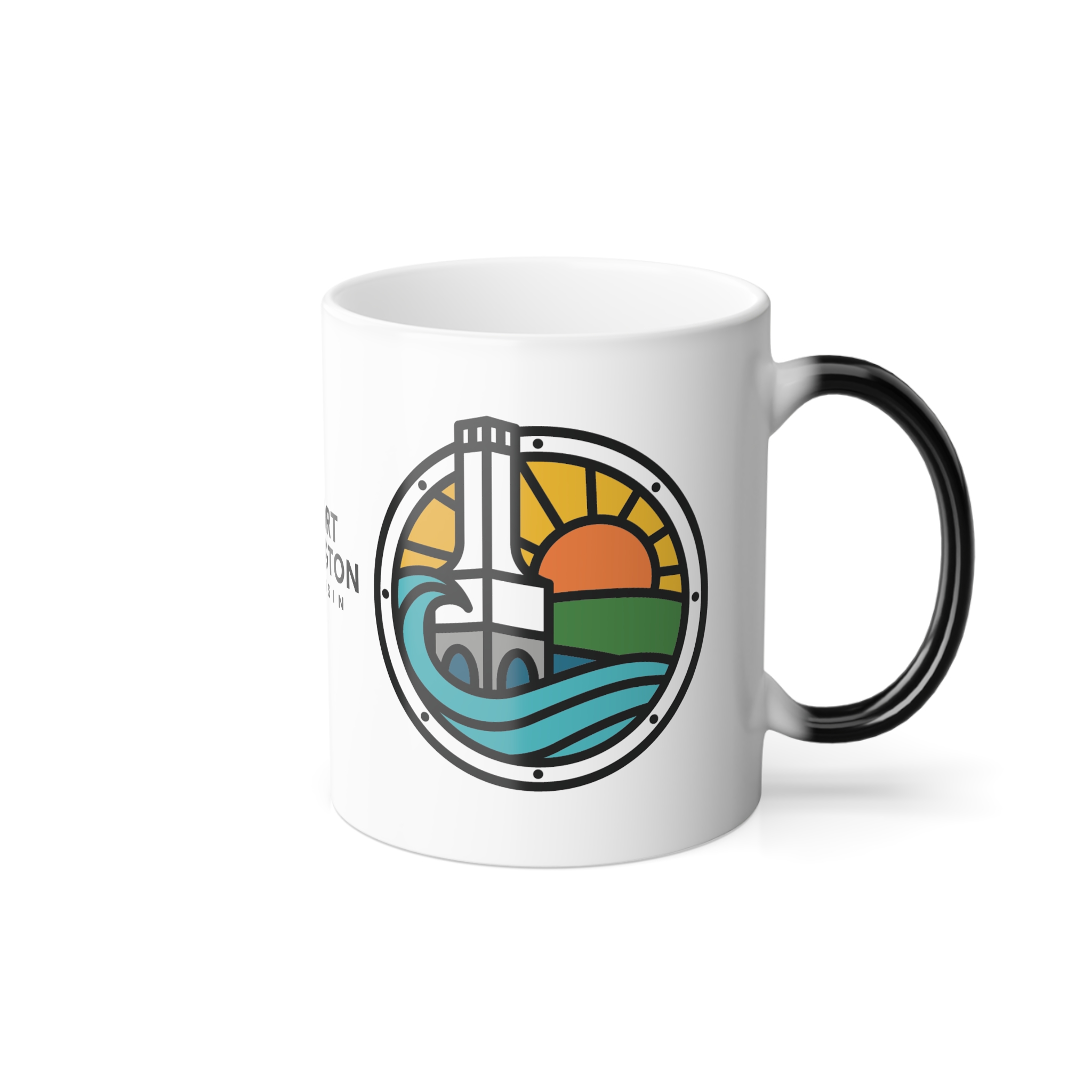 Visit Port Washington Wisconsin Heat-Sensitive Coffee Mug - Image 5