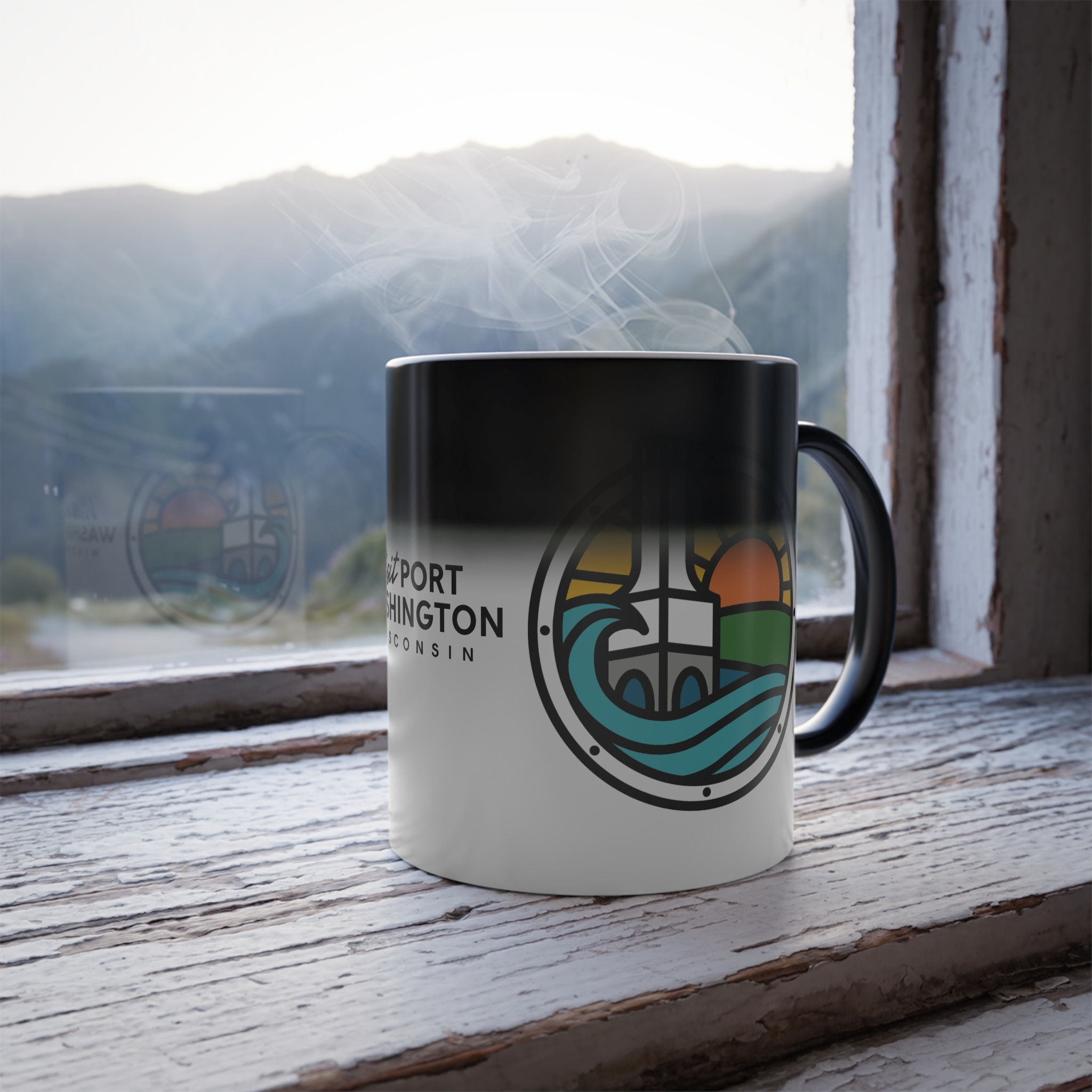 Visit Port Washington Wisconsin Heat-Sensitive Coffee Mug