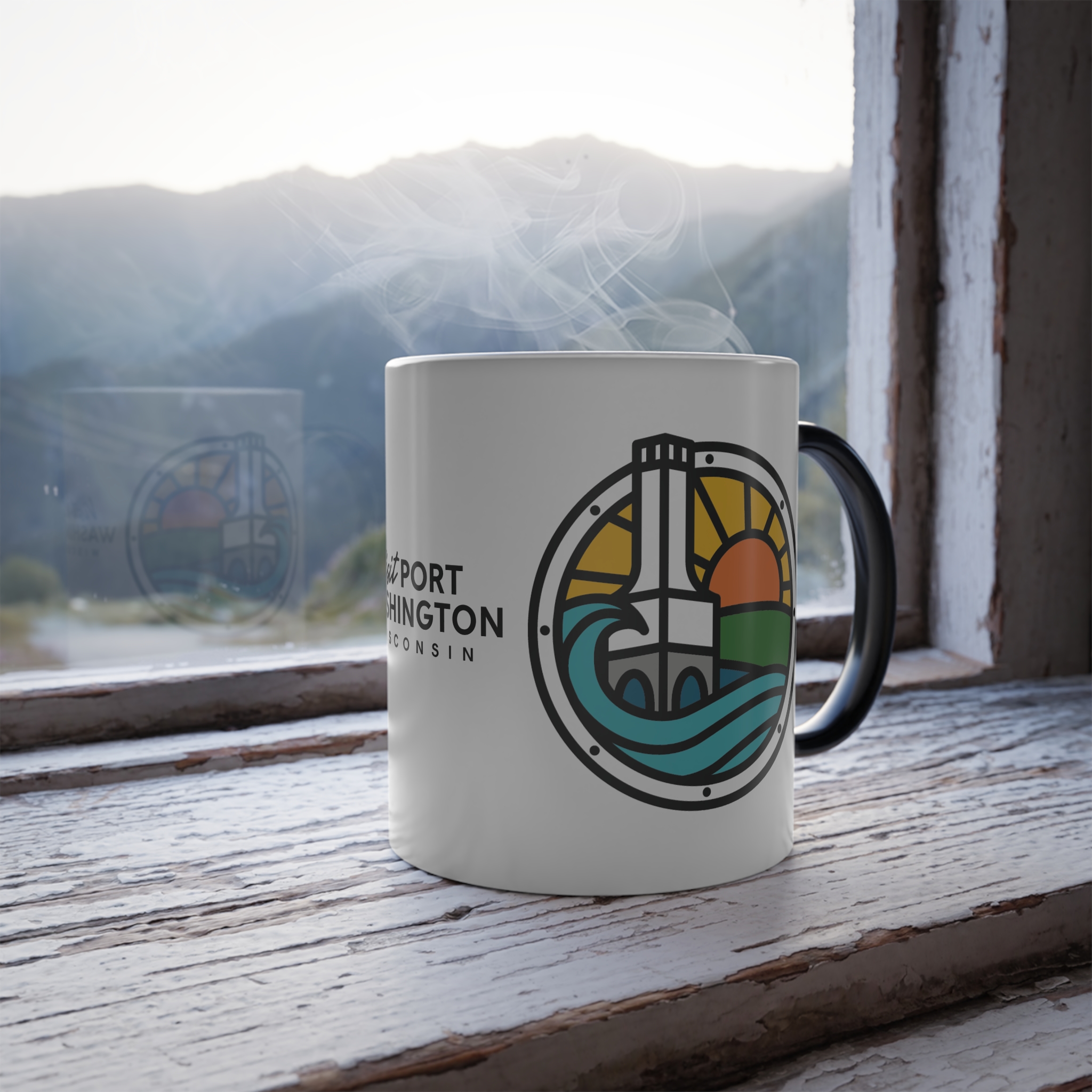 Visit Port Washington Wisconsin Heat-Sensitive Coffee Mug - Image 8